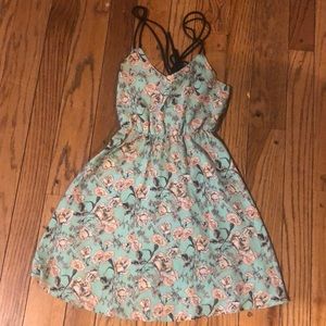 Flowery Summery Strappy Dress